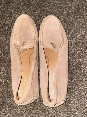 Coach Suede Loafers in Blush Pink